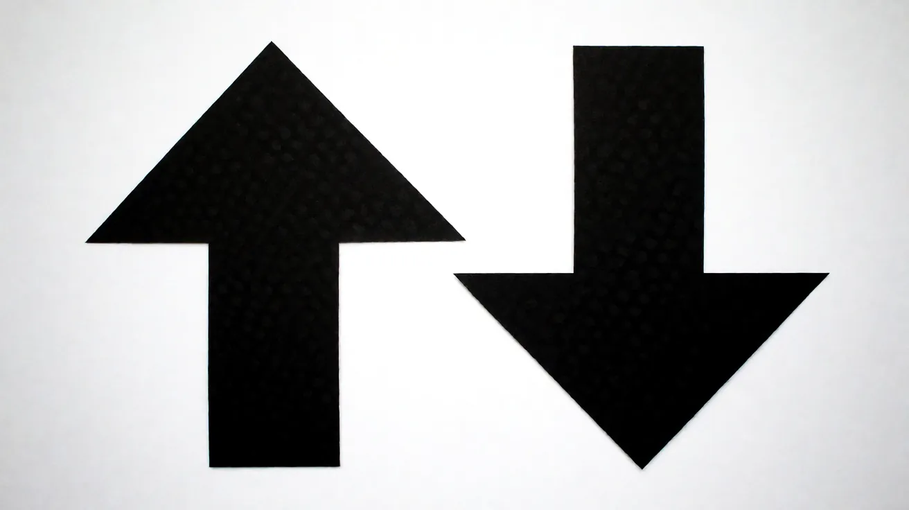 Over and under arrows representing totals bet